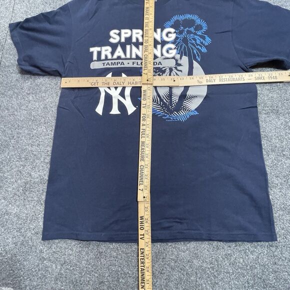 NY Yankees Shirt Men’s Large Spring Training Tampa Florida Blue MLB Baseball Lg - Picture 6 of 12
